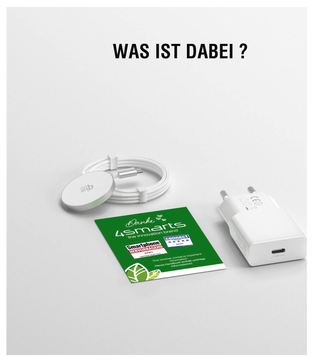 4Smarts Ladestation 25W 541708 Weiß