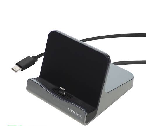 4Smarts Tischladestation 60 W USB-C® Quick Charge 3.0, USB PD Grau Innenbereich USB Power Delivery