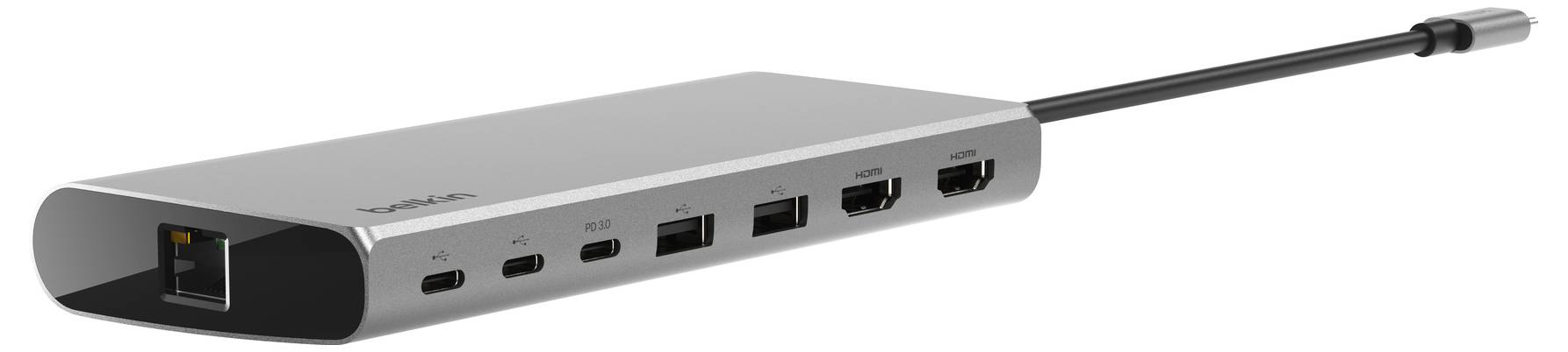 Belkin CONNECT 8-in-1 Dual Display Core Hub - Dockingstation