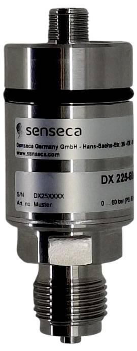 Edelstahl-Drucksensor mit Gewindeverbindungen, gekennzeichnet mit 
