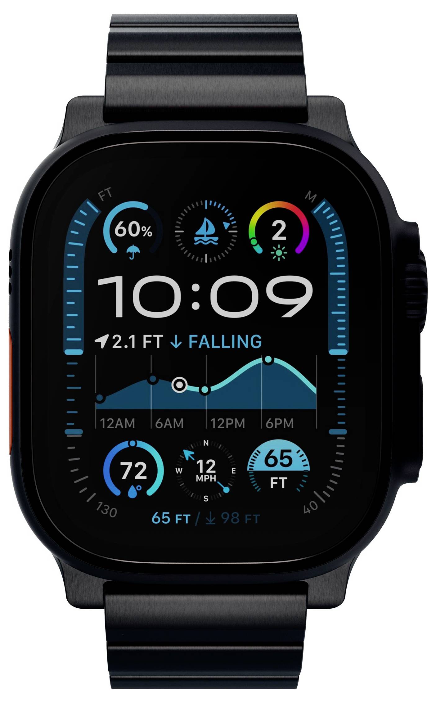 Decoded Titanium Strap for Apple Watch U Armbandschlaufe Schwarz