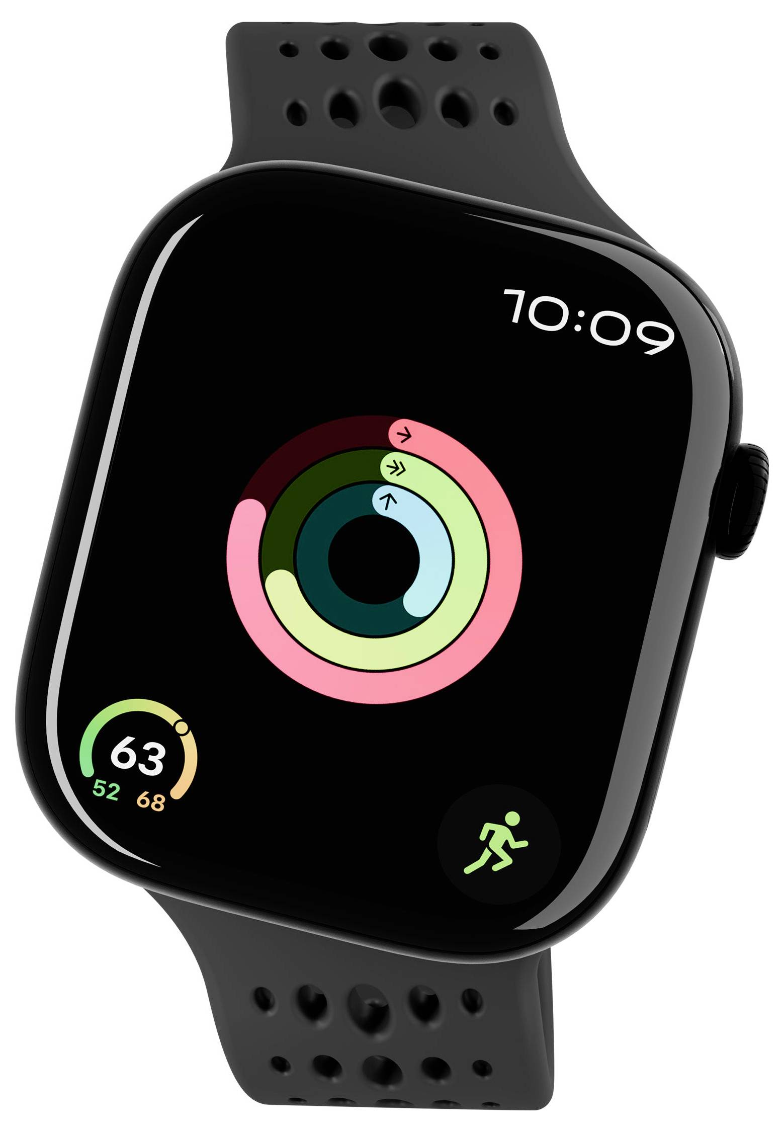 Decoded Silicone Ares O Strap for Apple Armbandschlaufe Schwarz