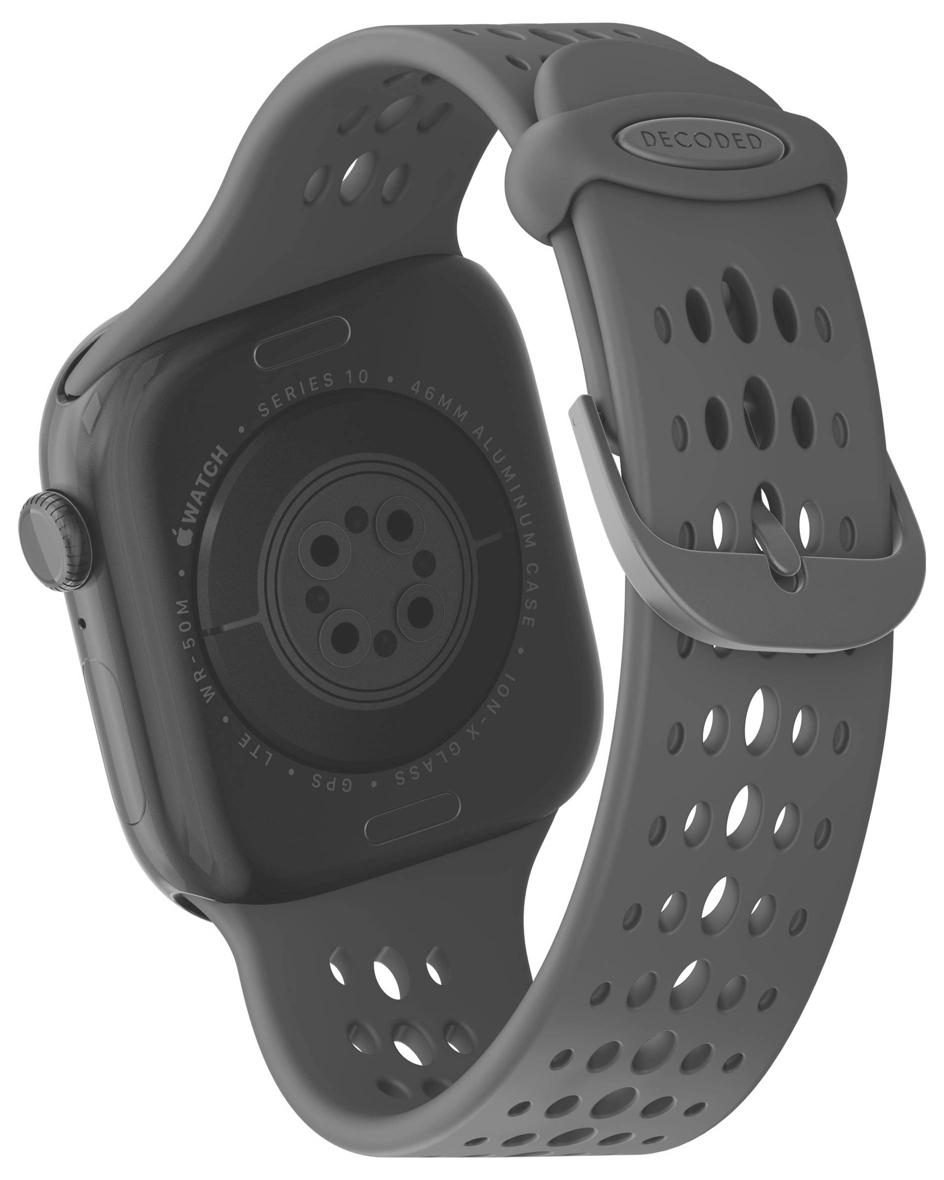 Decoded Silicone Ares O Strap for Apple Armbandschlaufe Schwarz