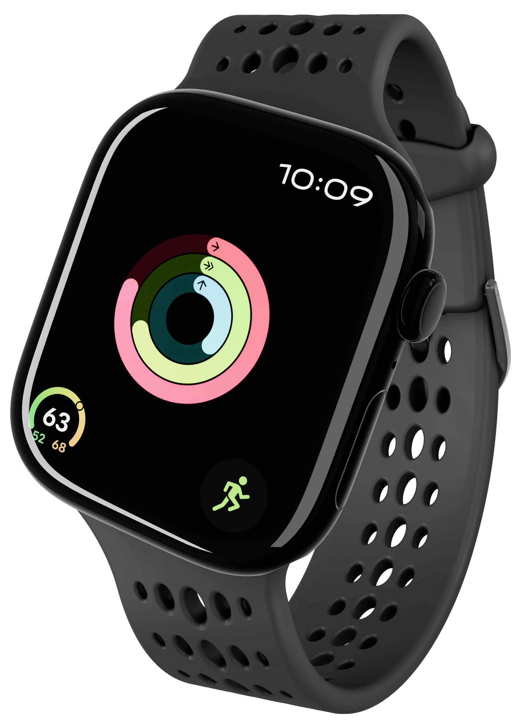 Decoded Silicone Ares O Strap for Apple Armbandschlaufe Schwarz
