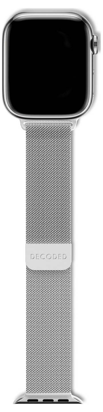 Decoded Milanaise Traction Strap 38/40/4 Armbandschlaufe Silber