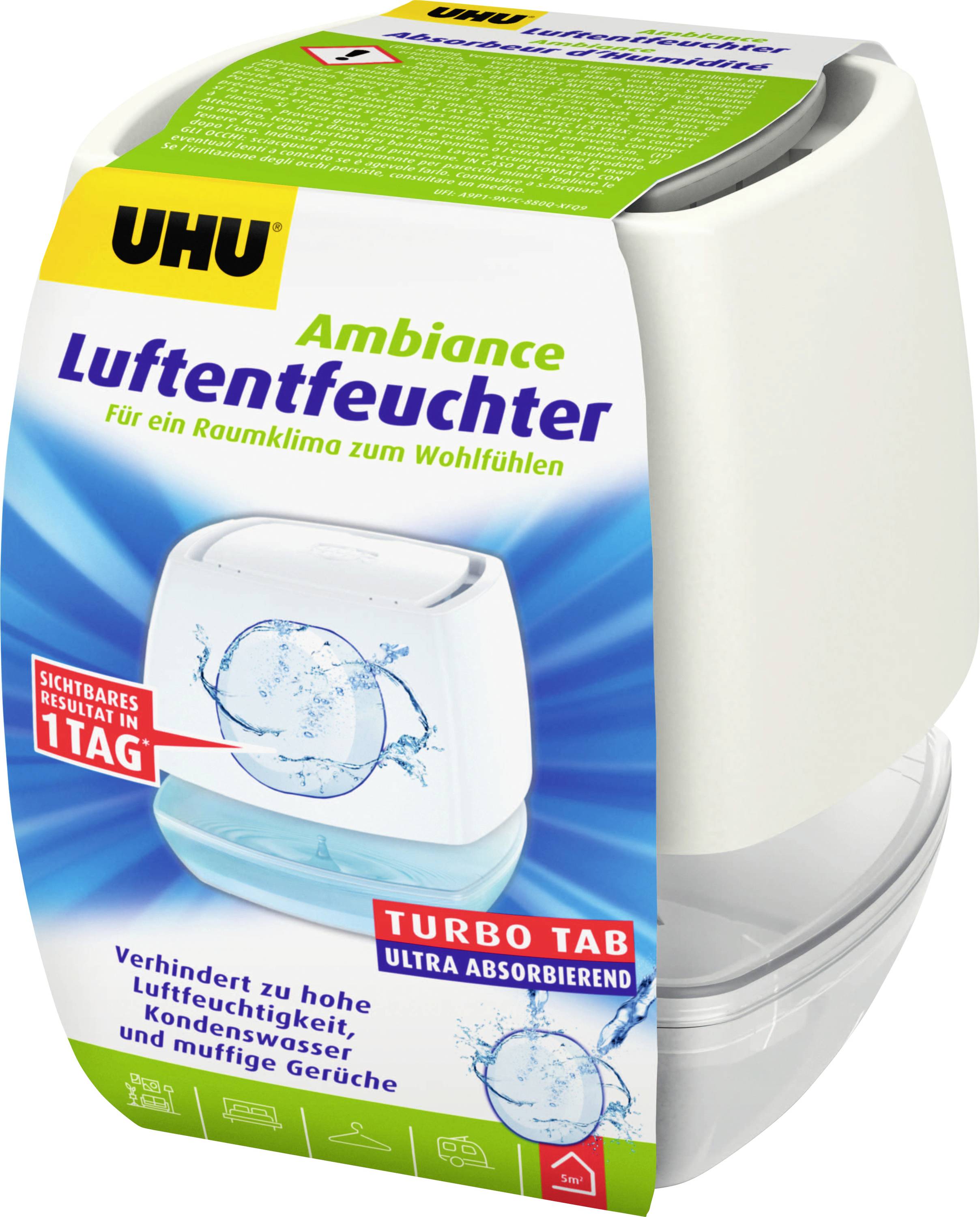 UHU Luftentfeuchter 10m³ Weiß