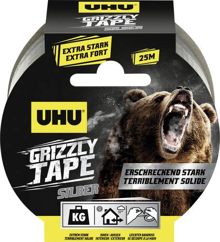 UHU Grizzly Tape® 51690 Gewebeklebeband Silber 1 St.