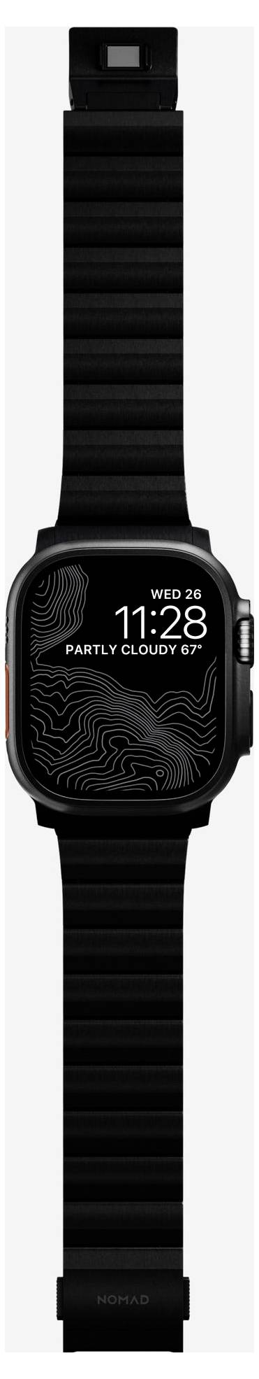 Nomad Brand.1127208 Strap Titanium Black V2 46mm/49mm Armbandschlaufe Schwarz