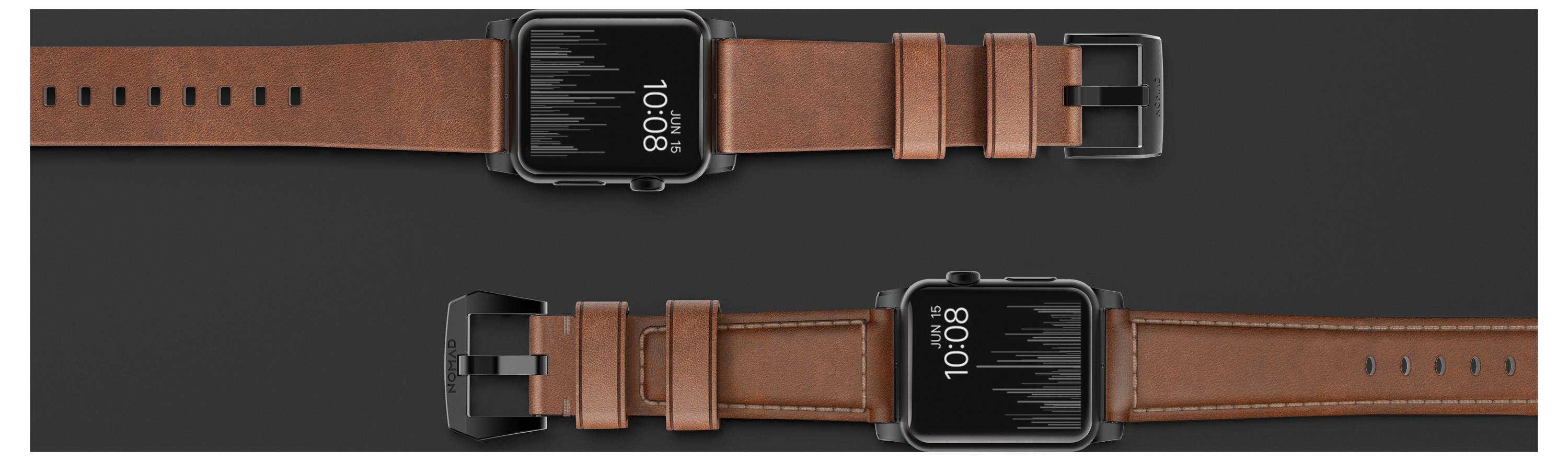 Nomad Modern Lthr. Brown Connect. Armbandschlaufe Braun