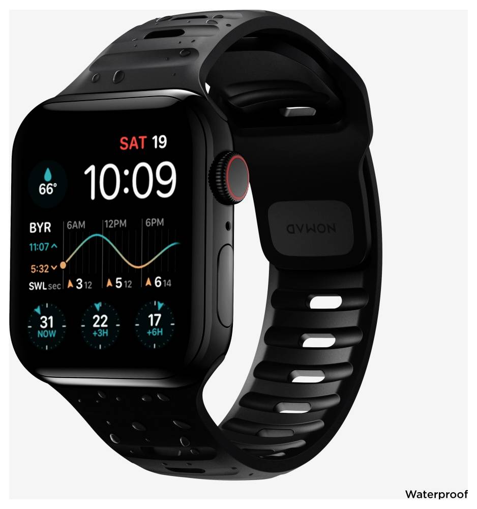 Nomad Sport Band 42/44/45/49mm Black Armbandschlaufe Schwarz