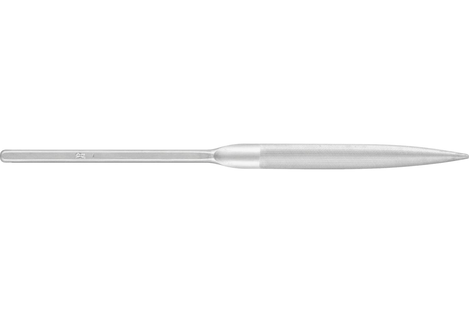 A silver metal stylus or pen-like tool shown horizontally on a plain white background.