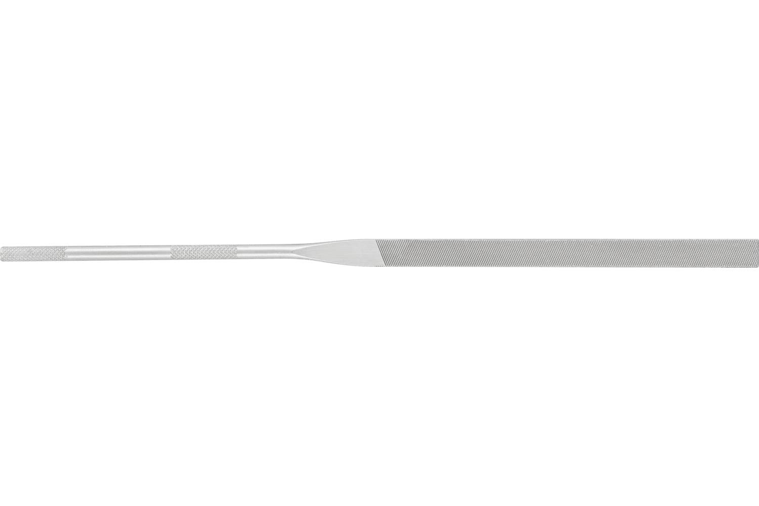 A long, narrow metal file tool shown horizontally on a white background.