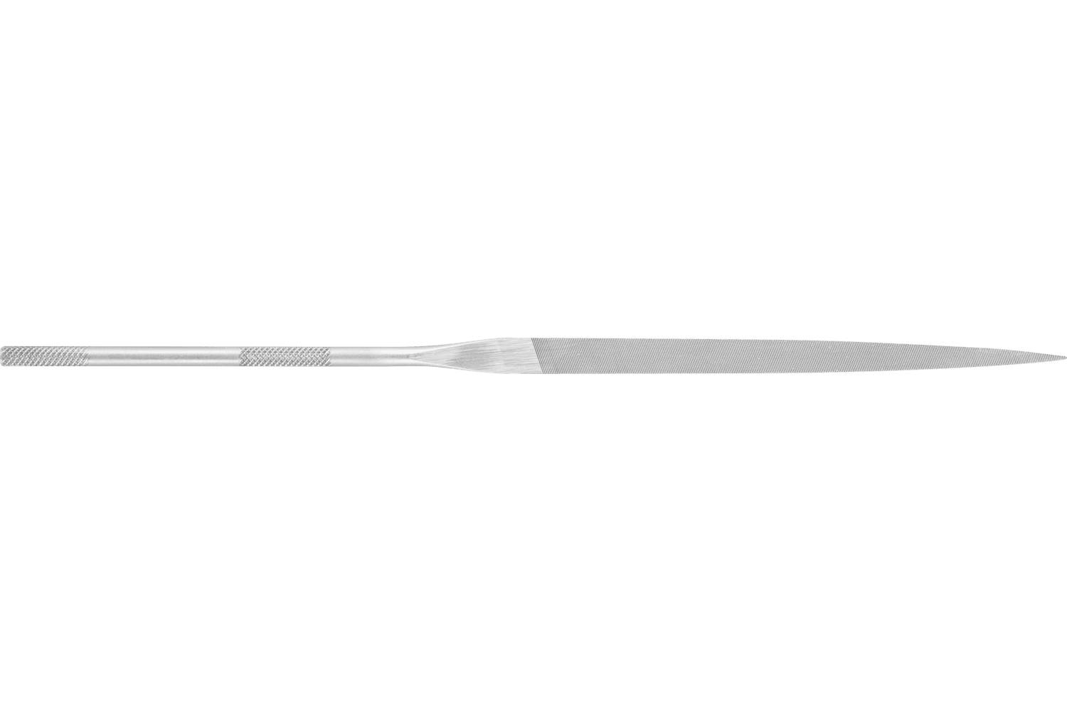A long, narrow metallic blade or needle-like tool shown horizontally on a white background.