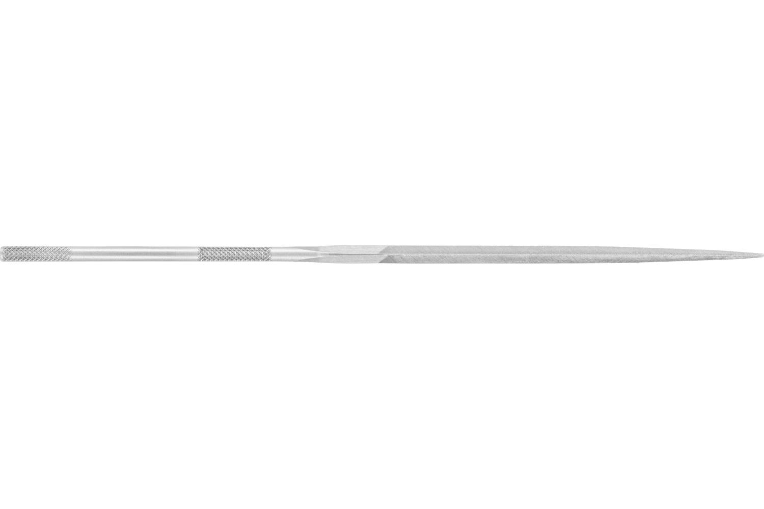 A thin metal needle or precision tool shown in side view on a white background.