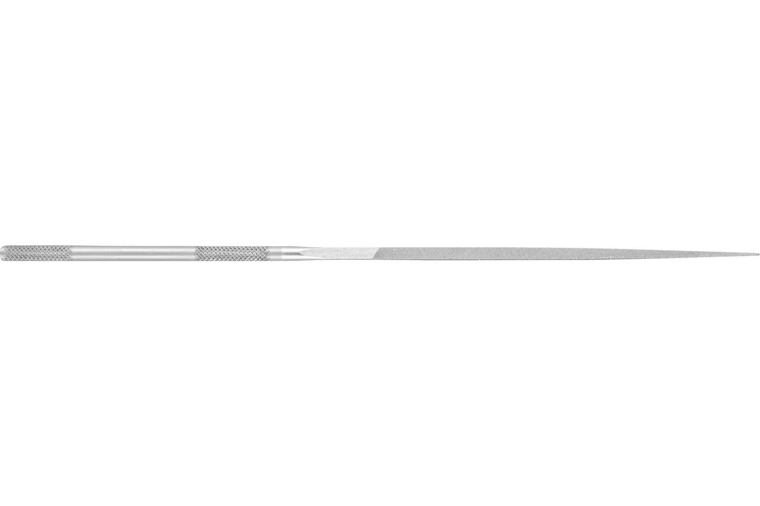 Long, slender silver needle or probe shown horizontally on a plain white background.
