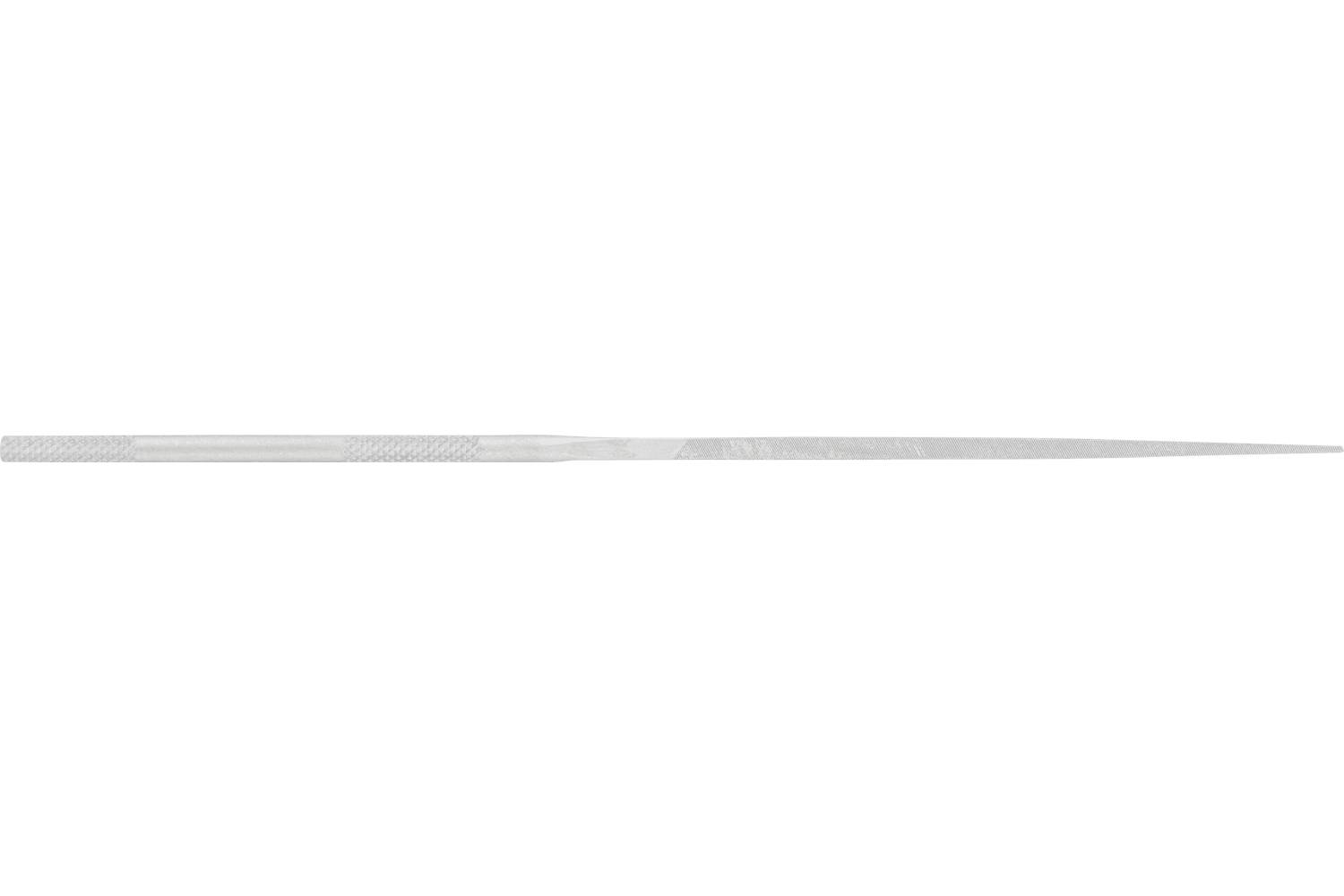 A long, thin metal file or rasp shown horizontally on a white background.