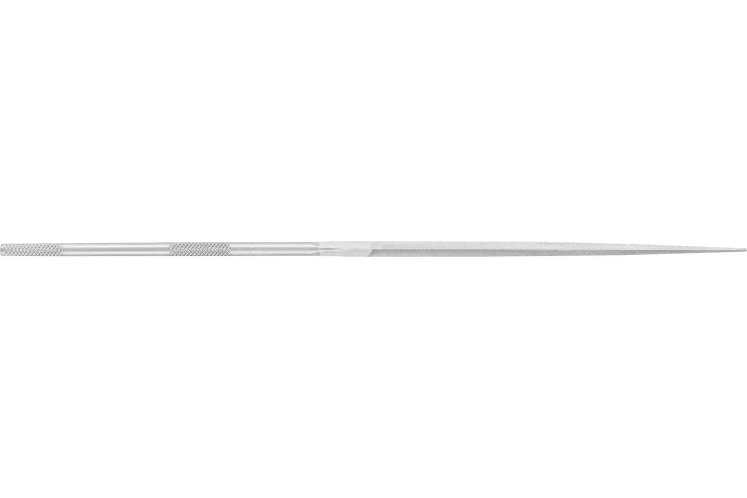 A long, thin metal needle or probe shown horizontally on a white background.