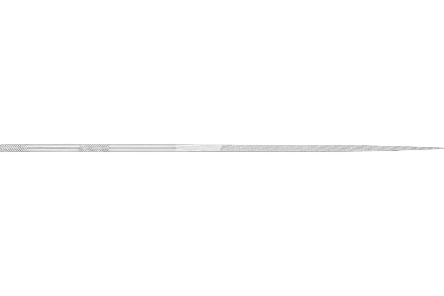 A thin silver needle shown in side view, tapering to a sharp pointed tip against a white background.