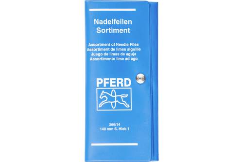 PFERD TOOLS 12703062 Präzisions-Nadelfeilen-Set 12-tlg. in Rolltasche 140mm Schweizer H
