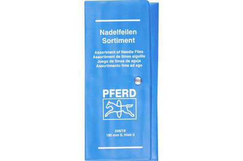 PFERD TOOLS 12705092 Präzisions-Nadelfeilen-Set 12-tlg. in Rolltasche 180mm Schweizer H