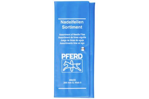 PFERD TOOLS 12706102 Präzisions-Nadelfeilen-Set 12-tlg. in Rolltasche 200mm Schweizer H