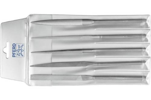 PFERD TOOLS 12732003 Präzisions-Handy-Feilenset 5-tlg. in Kunststofftasche 215 mm Schwe