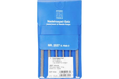 PFERD TOOLS 12799020 Nadelraspel-Set 6-tlg. in Kunststofftasche 140mm Schweizer Hieb 2