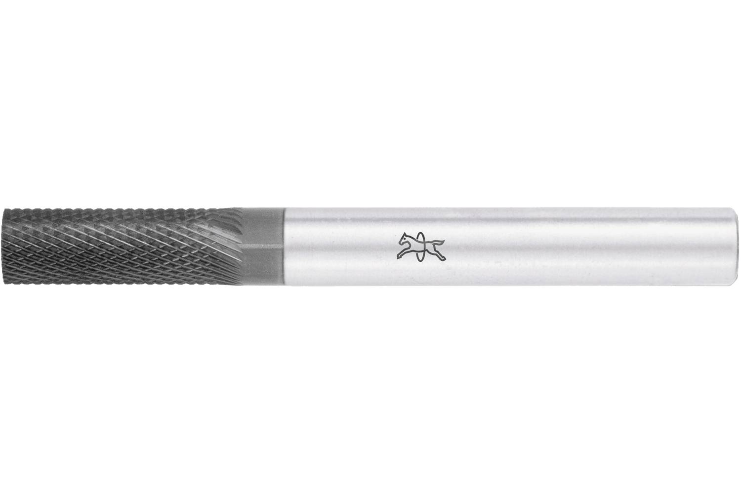 A silver-and-black handheld tool with a textured black grip and smooth cylindrical metal body, shown on a white background.