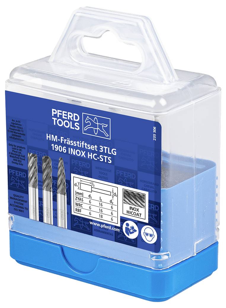 PFERD TOOLS 21901905 Frässtift-Set Produktabmessung, Ø 6mm Schaftdurchmesser 6mm