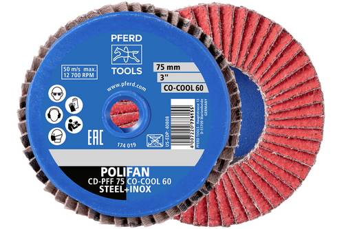 PFERD TOOLS 42719110 Schleifscheiben-Set Durchmesser 75 mm Körnung (num)=120 10 St.