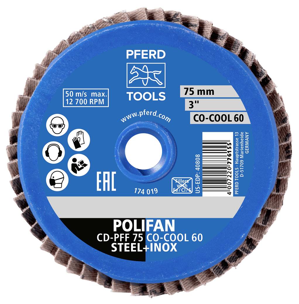 PFERD TOOLS 42719119 Schleifscheiben-Set Durchmesser 75mm Körnung (num)=120 10St.