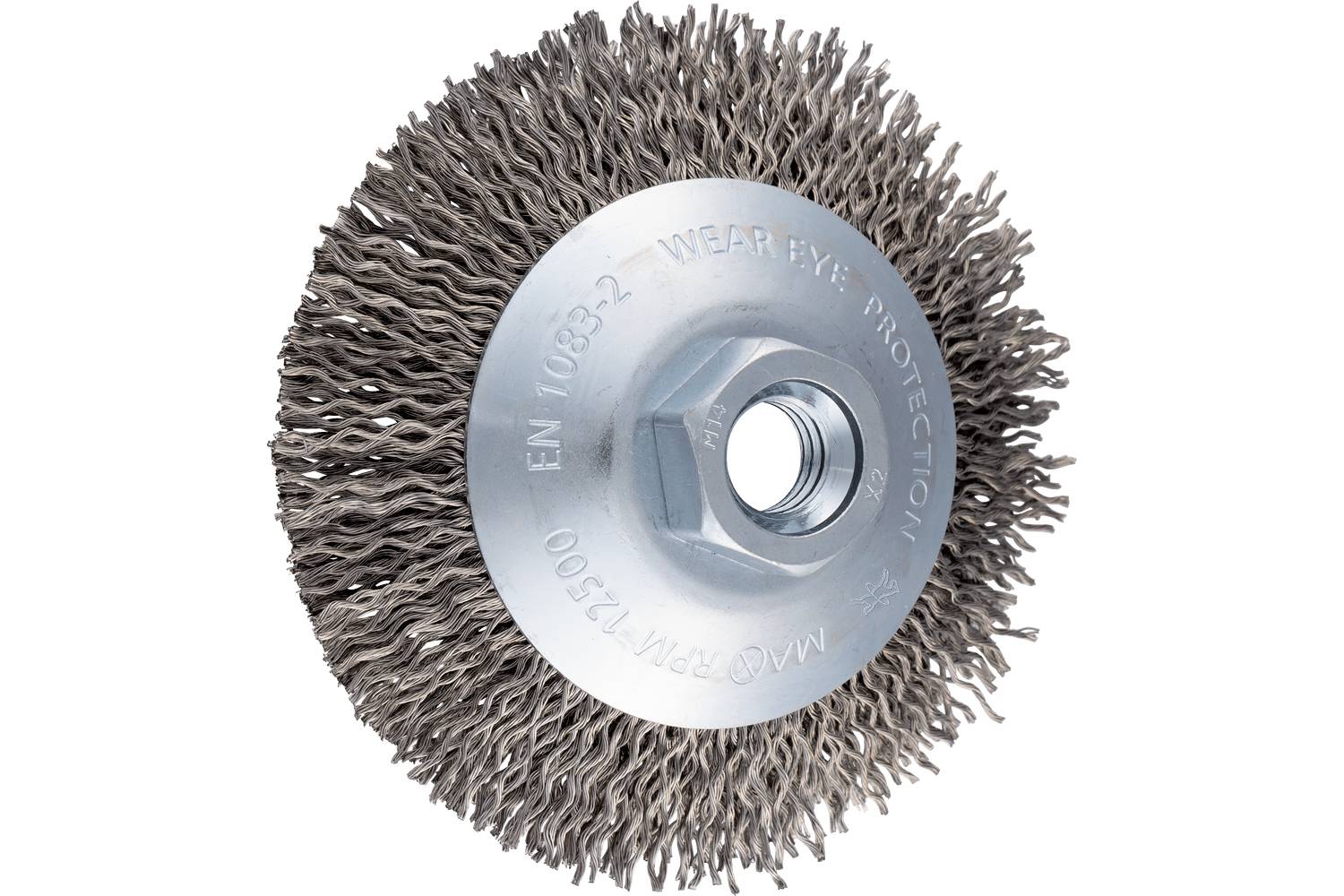 PFERD TOOLS Kegelbürste ungezopft KBU Ø 100x10mm M14 Edelstahl-Litzen-Draht-Ø 0,25mm Winkelschleifer POS KBU 10010/M14 LIT INOX
