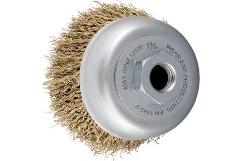 PFERD TOOLS Topfbürste ungezopft TBU Ø 60 mm M14 vermessingter Stahl-Litzen-Draht-Ø 0