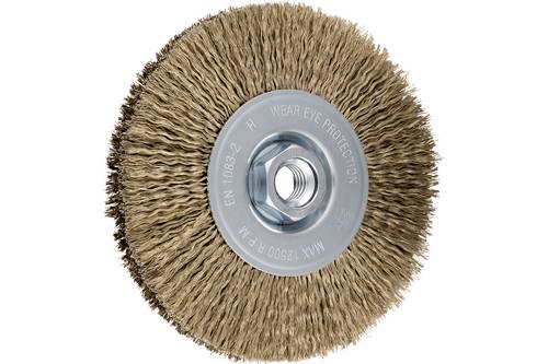 PFERD TOOLS Rundbürste ungezopft RBU Ø 125x15 mm M14 vermessingter Stahl-Litzen-Draht-