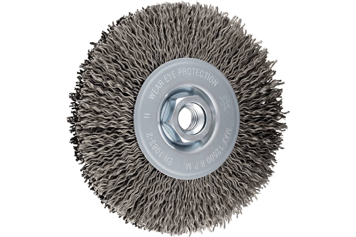 PFERD TOOLS Rundbürste ungezopft RBU Ø 125x15mm M14 Edelstahl-Litzen-Draht-Ø 0,25mm Winkelschleifer POS RBU 12515/M14 LIT INOX