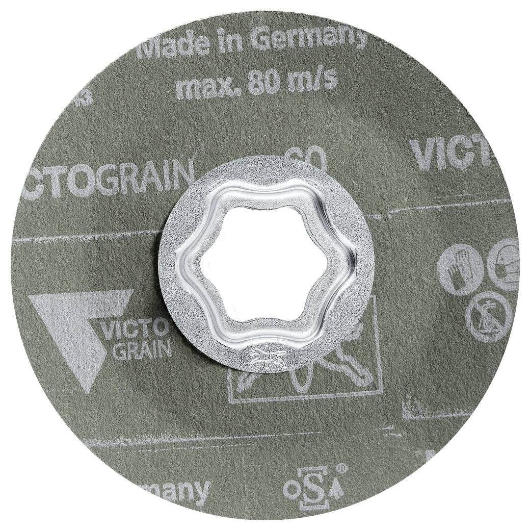Blaues PFERD Schleifteller mit Fächerschleifer-Beschriftung 75 mm, 3