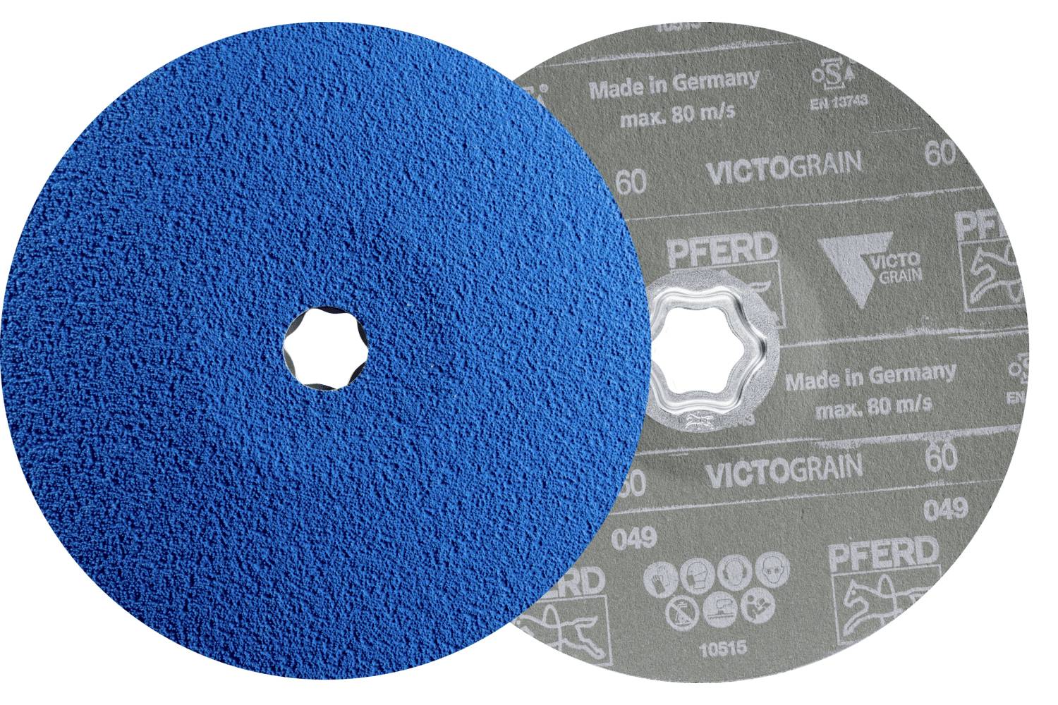 PFERD TOOLS 64118060 Fiberscheiben-Set Durchmesser 180mm Körnung (num)=60 25St.