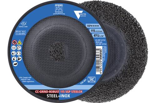 PFERD TOOLS 64198116 Schleifscheiben-Set Durchmesser 115 mm 2 St.