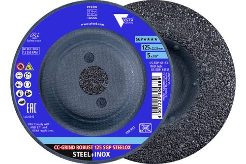 PFERD TOOLS 64198126 Schleifscheiben-Set Durchmesser 125 mm 2 St.