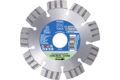 PFERD TOOLS 68000036 DS 115 x 2,2 x 22,23 SGP Diamanttrennscheibe Durchmesser 115 mm Bohrungs-Ø 22.