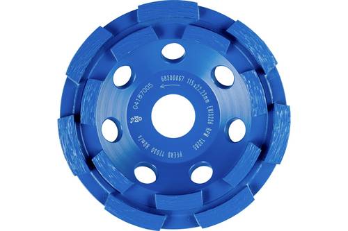 PFERD TOOLS 68300067 Diamant-Teller DCW 2R 115x6x22,23 mm zum egalisieren von Beton und