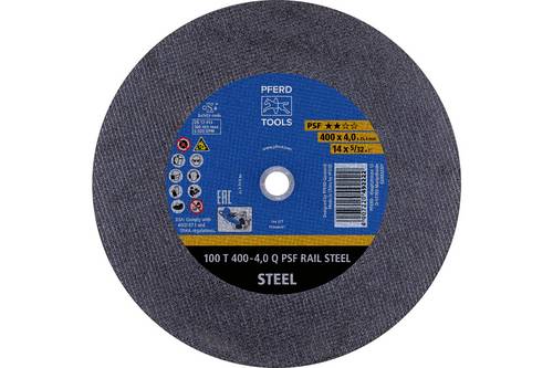 PFERD TOOLS 100 T 400-4,0 Q PSF RAIL STEEL/25,4 73001310 Trennscheibe 400 mm 10 St.
