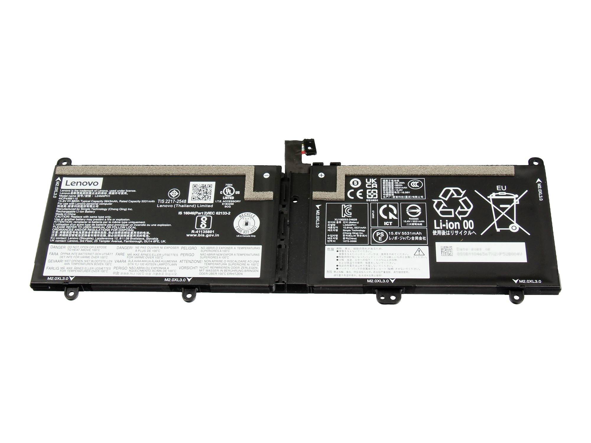 Lenovo Notebook-Akku Akku 5B11Q46568 15.60V 5643 mAh
