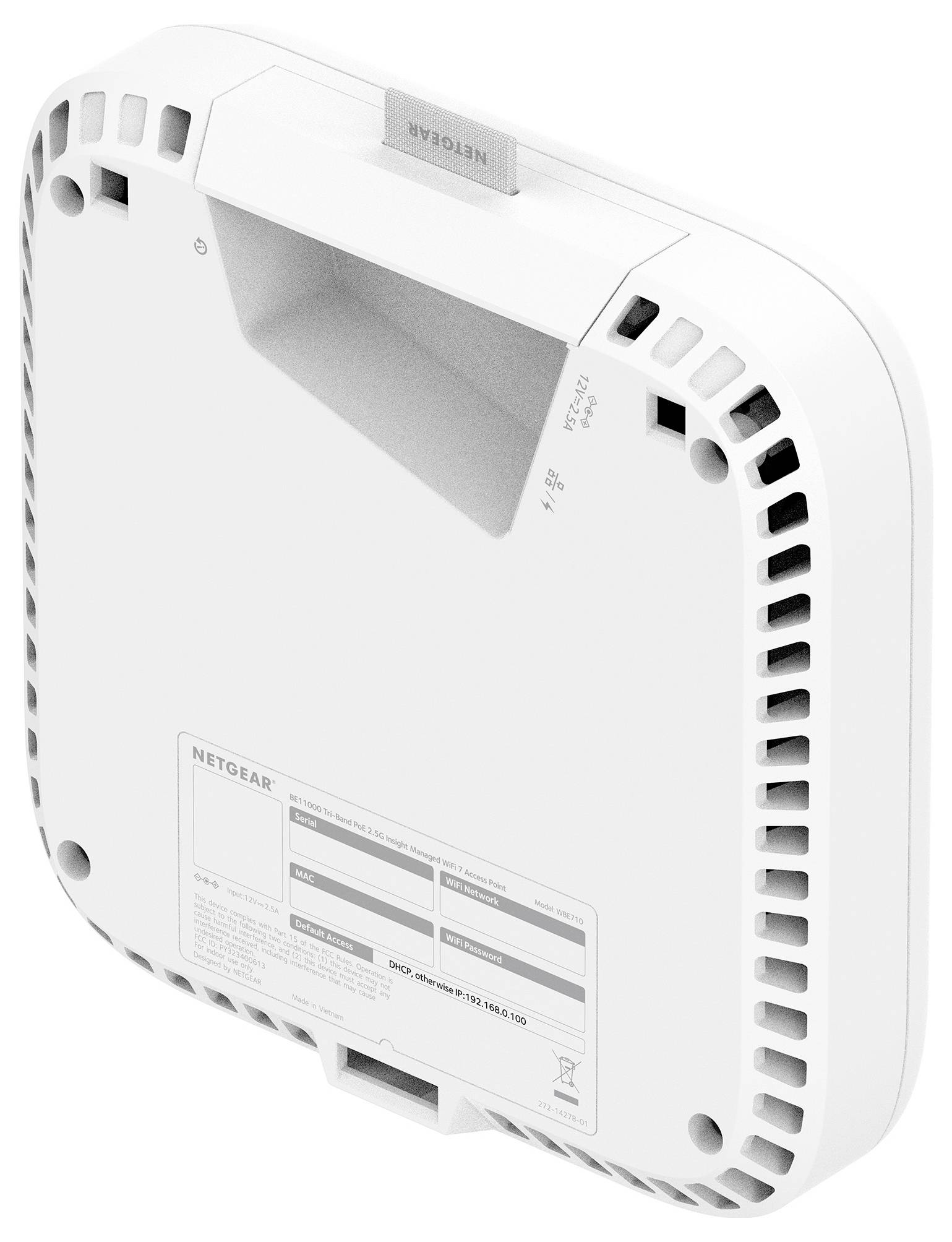 NETGEAR WBE718-111EUS WBE718 einzeln WLAN Access-Point 9.3 GBit/s 2.4GHz, 5GHz, 6GHz