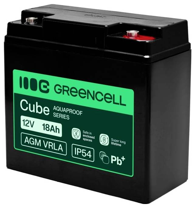 Green Cell GC-AGM12V18AH-H Bleiakku Blei-Vlies (AGM) 18 Ah 12 V 1 St.