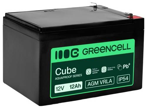 Green Cell GC-AGM12V12AH-H Bleiakku Blei-Vlies (AGM) 12 Ah 12 V 1 St.