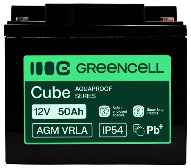 Green Cell GC-AGM12V50AH-H Bleiakku Blei-Vlies (AGM) 50 Ah 12 V 1 St.