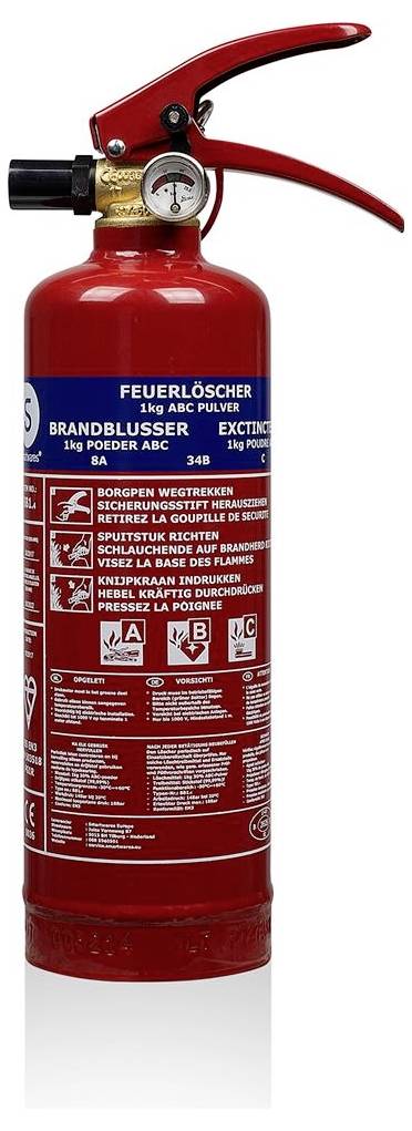Smartwares ABC 10.018.56 Pulverfeuerlöscher Brandklasse: A, B, C Inhalt 1 St.