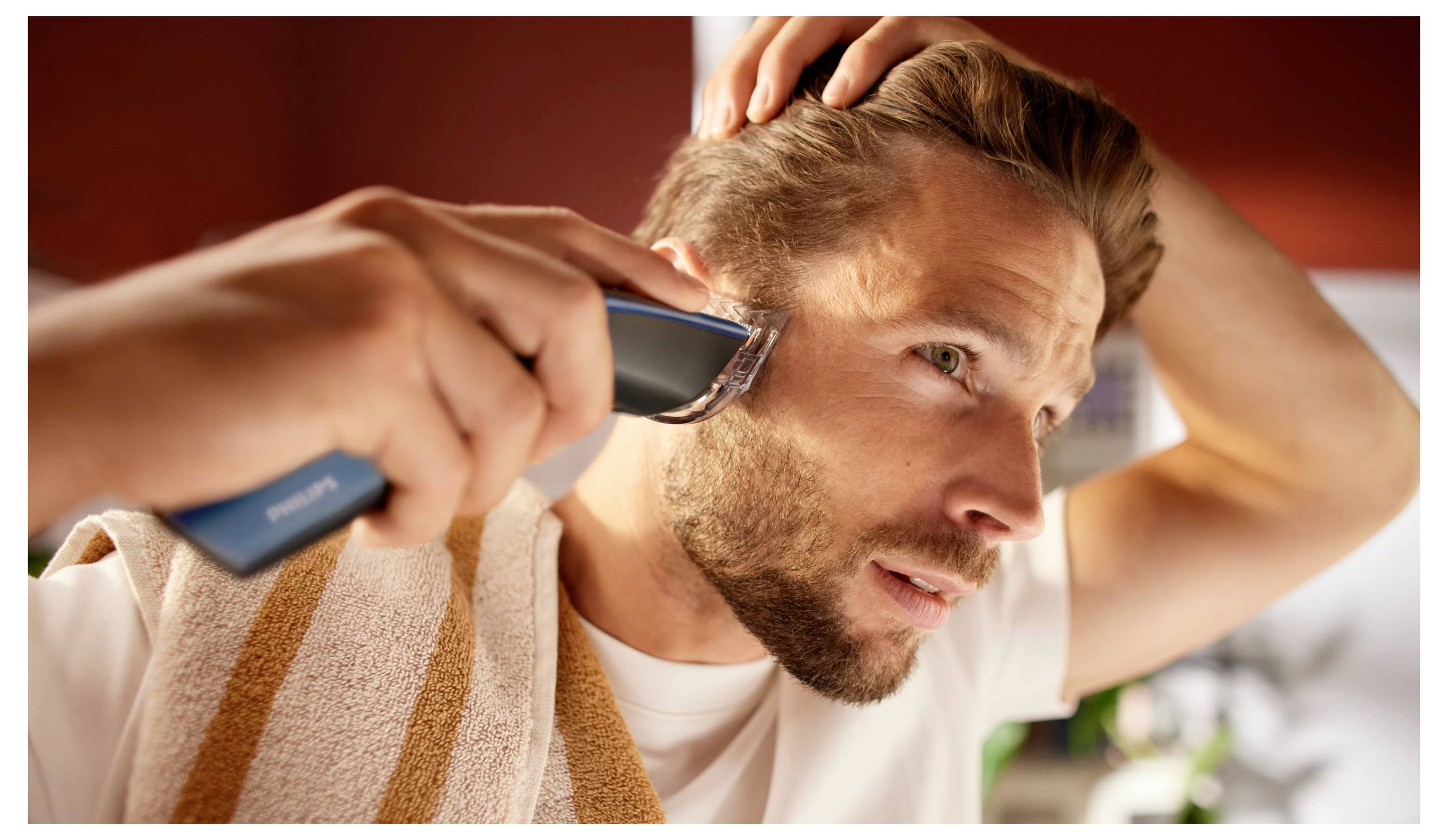 Philips Hairclipper series 5000 Haarschneider abwaschbar Schwarz, Blau