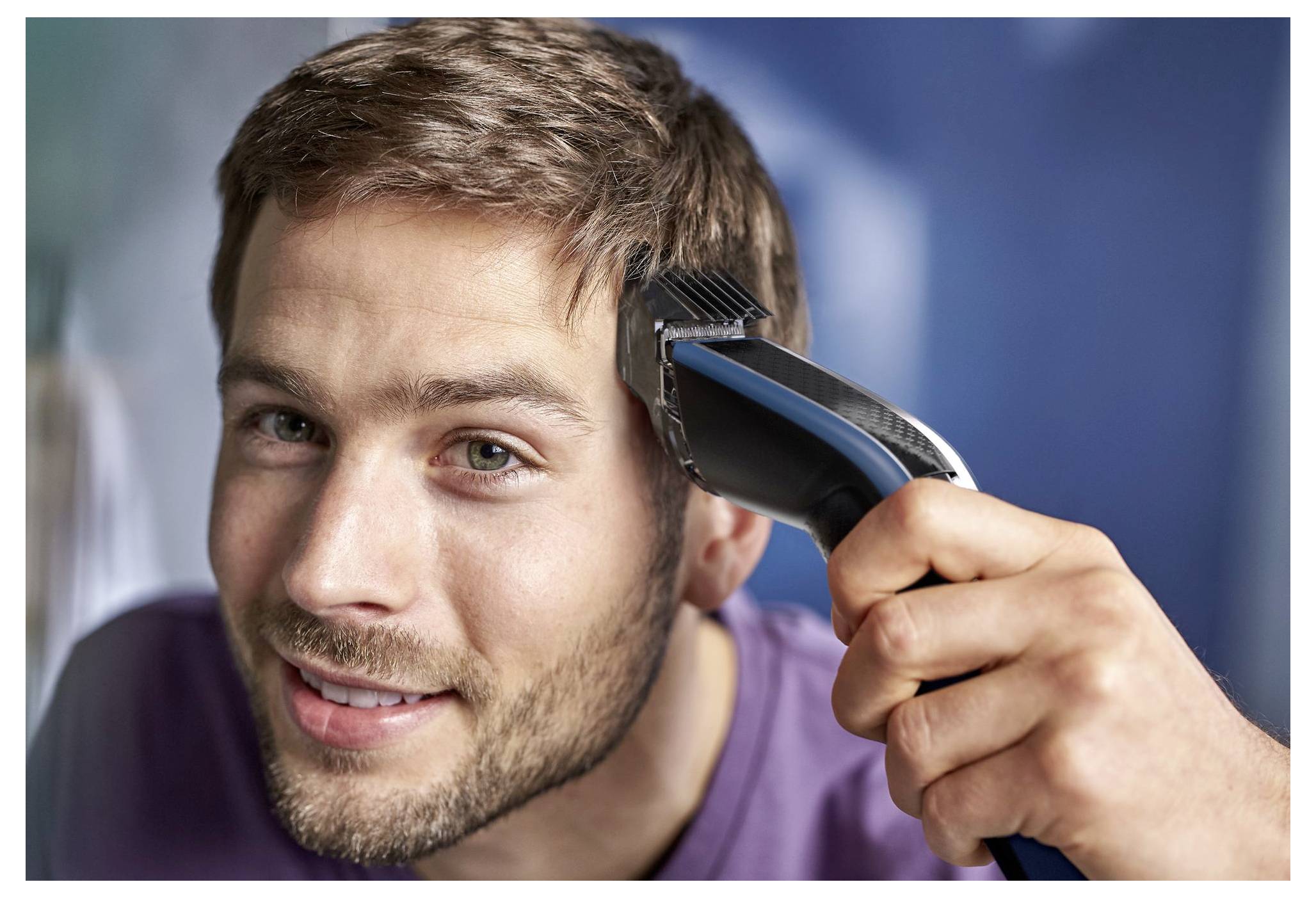 Philips Hairclipper series 5000 Haarschneider abwaschbar Schwarz, Blau